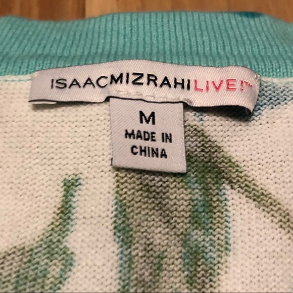 Isaac Mizrahi Peony Floral Boyfriend Cardigan - Picture 5 of 7